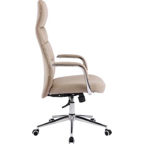 ΚΑΡΕΚΛΑ ΓΡΑΦΕΙΟΥ TEETER HM18355.02 ΜΠΕΖ PU ΔΕΡΜΑ--ΒΑΣΗ ΧΡΩΜΙΟΥ 67x66x121Υεκ