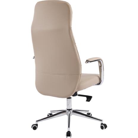 ΚΑΡΕΚΛΑ ΓΡΑΦΕΙΟΥ TEETER HM18355.02 ΜΠΕΖ PU ΔΕΡΜΑ--ΒΑΣΗ ΧΡΩΜΙΟΥ 67x66x121Υεκ