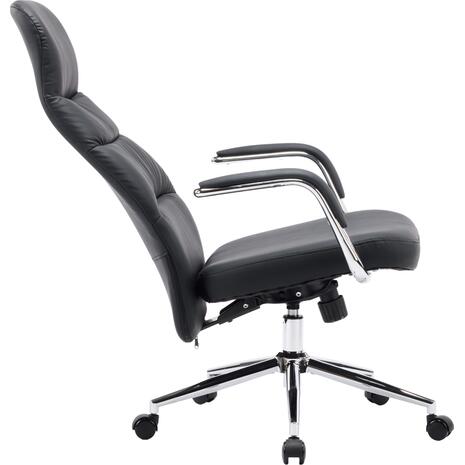 ΚΑΡΕΚΛΑ ΓΡΑΦΕΙΟΥ TEETER HM18355.01 ΜΑΥΡΟ PU ΔΕΡΜΑ--ΒΑΣΗ ΧΡΩΜΙΟΥ 67x66x121Υεκ