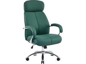 ΚΑΡΕΚΛΑ ΓΡΑΦΕΙΟΥ TOREN HM18357.07 ΠΡΑΣΙΝΟ PU ΔΕΡΜΑ--ΒΑΣΗ ΧΡΩΜΙΟΥ 66x74x128Υεκ