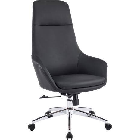 ΚΑΡΕΚΛΑ ΓΡΑΦΕΙΟΥ BEKKER HM18359.01 ΜΑΥΡΟ PU ΔΕΡΜΑ--ΒΑΣΗ ΧΡΩΜΙΟΥ 67x67x126Υεκ