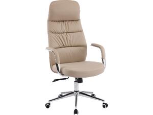 ΚΑΡΕΚΛΑ ΓΡΑΦΕΙΟΥ TEETER HM18355.02 ΜΠΕΖ PU ΔΕΡΜΑ--ΒΑΣΗ ΧΡΩΜΙΟΥ 67x66x121Υεκ