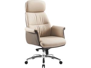 ΚΑΡΕΚΛΑ ΓΡΑΦΕΙΟΥ TOMLIN HM18358.02 ΜΠΕΖ-ΚΑΦΕ PU ΔΕΡΜΑ--ΒΑΣΗ ΧΡΩΜΙΟΥ 72x74x128Υεκ