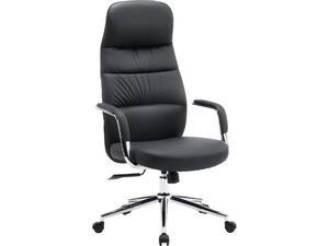 ΚΑΡΕΚΛΑ ΓΡΑΦΕΙΟΥ TEETER HM18355.01 ΜΑΥΡΟ PU ΔΕΡΜΑ--ΒΑΣΗ ΧΡΩΜΙΟΥ 67x66x121Υεκ