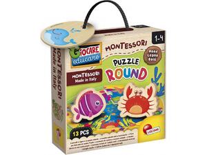 Παίζουμε & Μαθαίνουμε Montessori Wood Στρογγυλό Παζλ (96916)