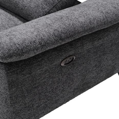 ΚΑΝΑΠΕΣ ΑΡΙΣΤΕΡΗ ΓΩΝΙΑ-ΑΝΑΚΛΙΣΗ & ΑΠΟΘ.ΧΩΡΟΣ-RESTRO HM3339.01L ΓΚΡΙ ΥΦΑΣΜΑ 284x224x76Υεκ