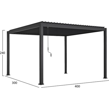 ΒΙΟΚΛΙΜΑΤΙΚΗ ΠΕΡΓΚΟΛΑ ΑΛΟΥΜΙΝΙΟΥ DOMECIL HM6612.01 ΜΕ ΜΕΤΑΛ. ΠΕΡΣΙΔΕΣ--300x400x240Υ