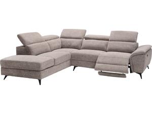 ΚΑΝΑΠΕΣ ΑΡΙΣΤΕΡΗ ΓΩΝΙΑ-ΑΝΑΚΛΙΣΗ & ΑΠΟΘ.ΧΩΡΟΣ-RESTRO HM3339.02L ΜΠΕΖ ΥΦΑΣΜΑ 284x224x76Υεκ