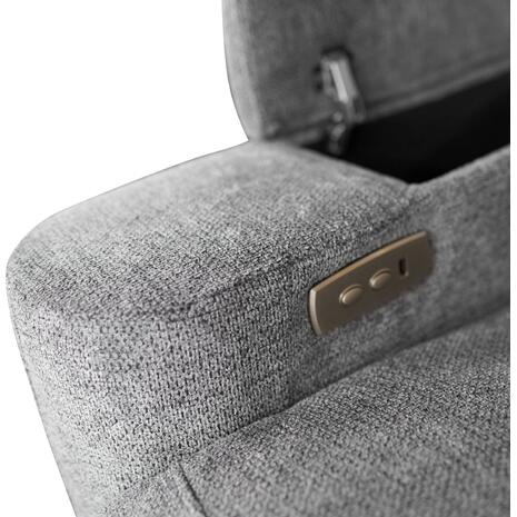 ΚΑΝΑΠΕΣ ΑΡΙΣΤΕΡΗ ΓΩΝΙΑ SYNTHIA HM3308.03L ΑΝΑΚΛΙΣΗ & ΑΠΟΘ.ΧΩΡΟΣ--ΓΚΡΙ 246x159x97Υεκ