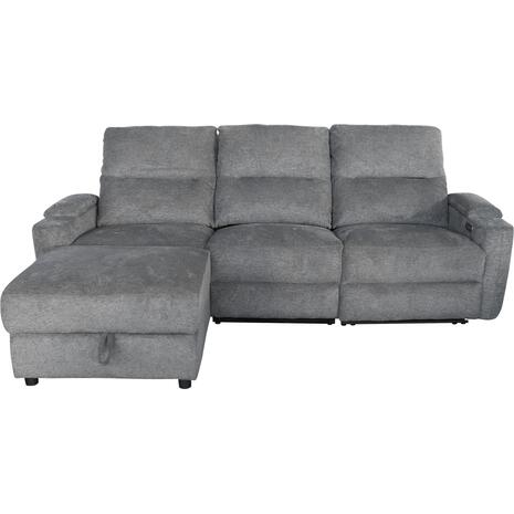 ΚΑΝΑΠΕΣ ΑΡΙΣΤΕΡΗ ΓΩΝΙΑ SYNTHIA HM3308.03L ΑΝΑΚΛΙΣΗ & ΑΠΟΘ.ΧΩΡΟΣ--ΓΚΡΙ 246x159x97Υεκ