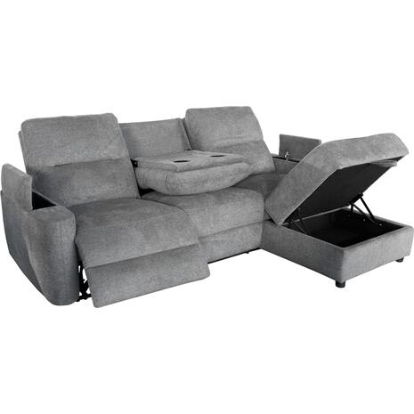 ΚΑΝΑΠΕΣ ΔΕΞΙΑ ΓΩΝΙΑ SYNTHIA HM3308.03R ΑΝΑΚΛΙΣΗ & ΑΠΟΘ.ΧΩΡΟΣ--ΓΚΡΙ 246x159x97Υεκ