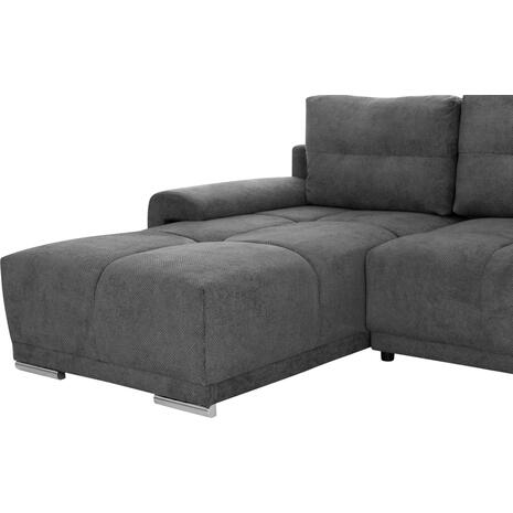 ΚΑΝΑΠΕΣ ΚΡΕΒΑΤΙ ΑΡΙΣΤΕΡΗ ΓΩΝΙΑ COMFYRA HM3336.01L ΓΚΡΙ ΥΦΑΣΜΑ 270x181x75Υεκ