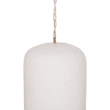 ΦΩΤΙΣΤΙΚΟ ΟΡΟΦΗΣ ΚΡΕΜΑΣΤΟ LOGKY HM4704.02L--FIBER CEMENT ΛΕΥΚΟ 35x35x67Υεκ