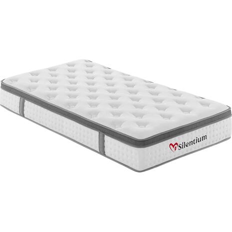ΣΤΡΩΜΑ ΜΟΝΟ SILENTIUM HM749.01 POCKET SPRINGS--ΛΕΥΚΟ 90x190x30Υεκ.