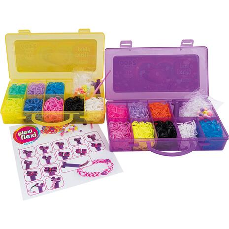 Plexi Flexi - Θήκη με 2400 Λαστιχάκια & 30 Αξεσουάρ