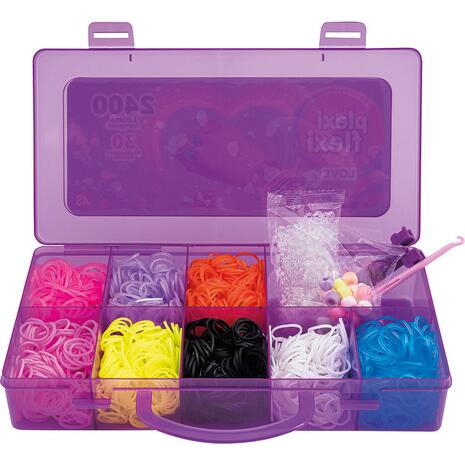 Plexi Flexi - Θήκη με 2400 Λαστιχάκια & 30 Αξεσουάρ