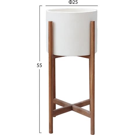 ΓΛΑΣΤΡΑ ΕΣΩΤ.ΧΩΡΟΥ RENTIL HM4684.02S FIBER CEMENT ΧΡΩΜΑ ΛΕΥΚΟ--ΒΑΣΗ TEAK Φ27x56Υ