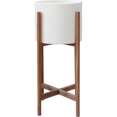 ΓΛΑΣΤΡΑ ΕΣΩΤ.ΧΩΡΟΥ RENTIL HM4684.02S FIBER CEMENT ΧΡΩΜΑ ΛΕΥΚΟ--ΒΑΣΗ TEAK Φ27x56Υ