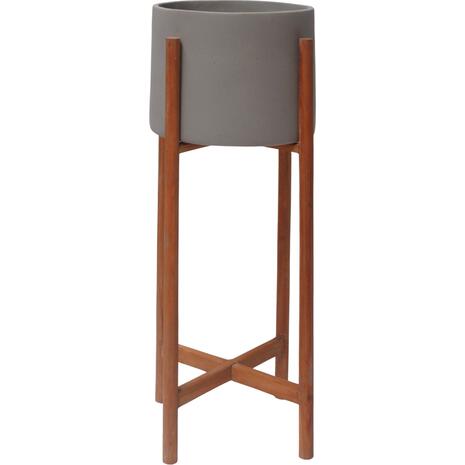 ΓΛΑΣΤΡΑ ΕΣΩΤ.ΧΩΡΟΥ RENTIL HM4684.03L FIBER CEMENT ΧΡΩΜΑ ΓΚΡΙ--ΒΑΣΗ TEAK Φ27x66Υ