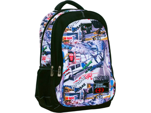 Σχολική Τσάντα Πλάτης Δημοτικού No Fear Wagon (347-13031)