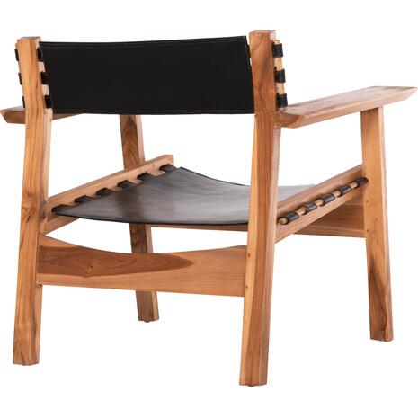 ΠΟΛΥΘΡΟΝΑ KONNA HM9928.01 TEAK ΞΥΛΟ ΣΕ ΦΥΣΙΚΟ-ΔΕΡΜΑ ΑΓΕΛΑΔΟΣ ΣΕ ΜΑΥΡΟ 80x64x73Υεκ.