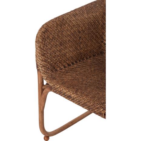 ΠΟΛΥΘΡΟΝΑ ΕΣΩΤ.ΧΩΡΩΝ TUCKET HM9958.02 ΦΥΣΙΚΟ RATTAN-ΚΑΡΥΔΙ ΧΡΩΜΑ 63x60x77Υεκ