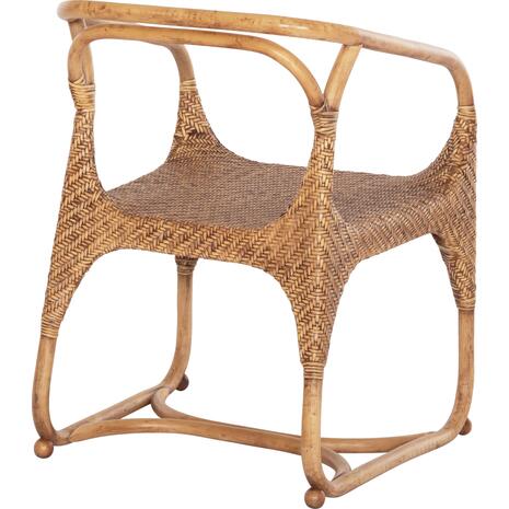 ΠΟΛΥΘΡΟΝΑ RELIK ΕΣΩΤ. ΧΩΡΩΝ HM9955.02 ΦΥΣΙΚΟ RATTAN-ΚΑΡΥΔΙ ΧΡΩΜΑ 60x57x79Υεκ.