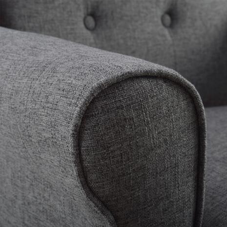 ΠΟΛΥΘΡΟΝΑ ΜΠΕΡΖΕΡΑ BRANDON HM3073.10 ΣΕ ΓΚΡΙ ΧΡΩΜΑ 83x83x104 εκ.