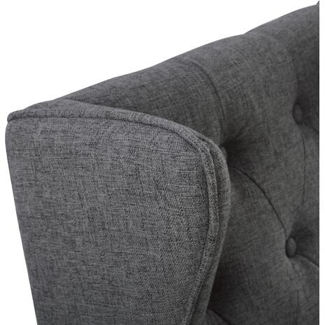 ΠΟΛΥΘΡΟΝΑ ΜΠΕΡΖΕΡΑ BRANDON HM3073.10 ΣΕ ΓΚΡΙ ΧΡΩΜΑ 83x83x104 εκ.