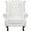 ΠΟΛΥΘΡΟΝΑ-ΜΠΕΡΖΕΡΑ T.CHESTERFIELD POLINA HM0053.02 PU ΛΕΥΚΟ ΜΑΤ 83x75x107Yεκ. (Λευκό)