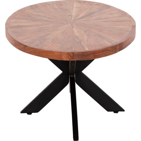 ΤΡΑΠΕΖΙ ΣΑΛΟΝΙΟΥ ΟΒΑΛ MONTANA SUPERIOR HM9906 ΞΥΛΟ ΑΚΑΚΙΑΣ-ΜΕΤΑΛΛΟ 120x61x45Υεκ.