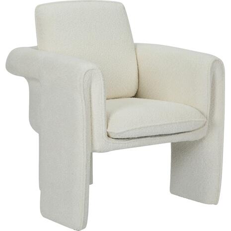 ΠΟΛΥΘΡΟΝΑ CRUSHER HM9681.04 ΛΕΥΚΟ ΜΠΟΥΚΛΕ ΥΦΑΣΜΑ-ΜΕΤΑΛΛΙΚΟΣ ΣΚΕΛΕΤΟΣ 82x78x87Υεκ. (Λευκό)