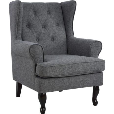 ΠΟΛΥΘΡΟΝΑ ΜΠΕΡΖΕΡΑ BRANDON HM3073.10 ΣΕ ΓΚΡΙ ΧΡΩΜΑ 83x83x104 εκ.