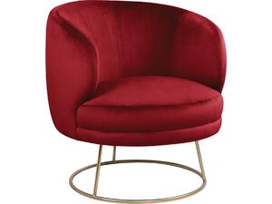 ΠΟΛΥΘΡΟΝΑ ARIEN HM8403.06 ΑΠΟ ΒΕΛΟΥΔΟ ΚΟΚΚΙΝΟ ΜΕ ΧΡΥΣΗ ΒΑΣΗ 80X75X82Υ εκ. (Κόκκινο)