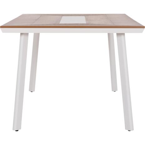 ΤΡΑΠΕΖΙ ΑΛΟΥΜΙΝΙΟΥ TABER HM5131.11 ΛΕΥΚΟ ΜΕ POLYWOOD TOP 200x100x75Υεκ