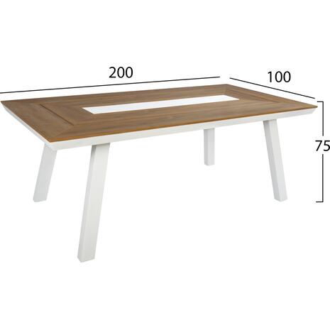 ΣΕΤ ΤΡΑΠΕΖΑΡΙΑΣ 7ΤΜΧ ΑΛΟΥΜΙΝΙΟΥ ΣΕ ΛΕΥΚΟ ΧΡΩΜΑ HM5233.01