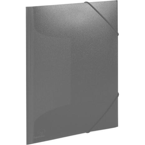 Ντοσιέ Typotrust πλαστικό με αυτιά & λάστιχο 23x32cm Γκρι