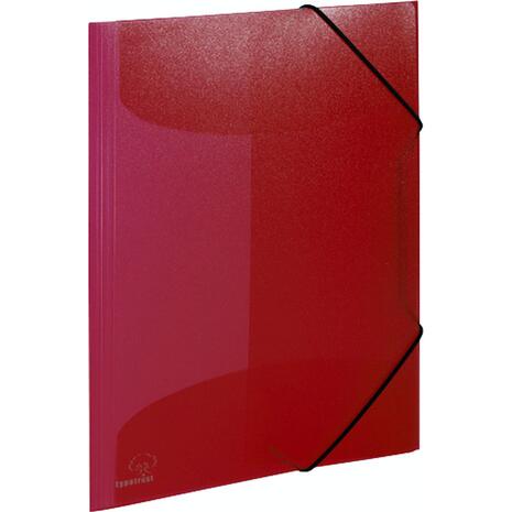 Ντοσιέ Typotrust πλαστικό με αυτιά & λάστιχο 23x32cm Μπορντό