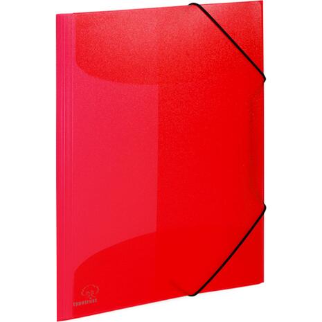 Ντοσιέ Typotrust πλαστικό με αυτιά & λάστιχο 23x32cm Κόκκινο