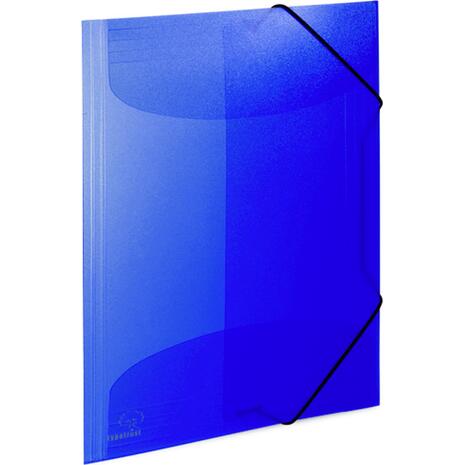 Ντοσιέ Typotrust πλαστικό με αυτιά & λάστιχο 23x32cm Μπλε