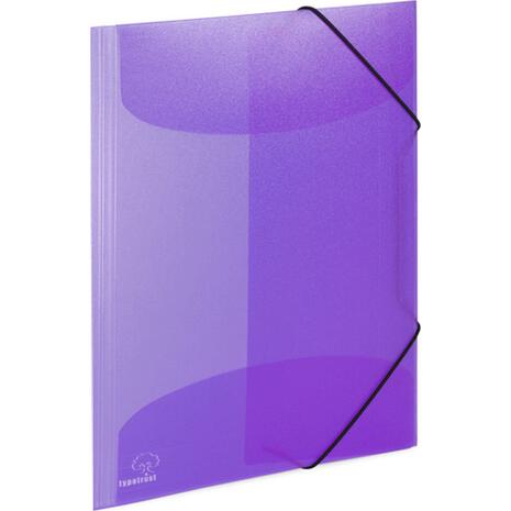 Ντοσιέ Typotrust πλαστικό με αυτιά & λάστιχο 23x32cm Μωβ