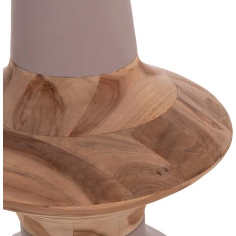 ΔΙΑΚΟΣΜΗΤΙΚΟ ΒΑΖΟ ΔΑΠΕΔΟΥ NEBULA HM4660.05S FIBER CEMENT TAUPE--ΞΥΛΟ ΤΕΑΚ Φ45x115Υεκ