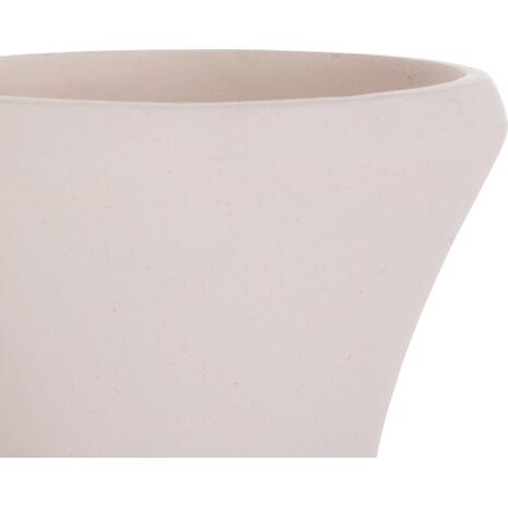 ΔΙΑΚΟΣΜΗΤΙΚΟ ΒΑΖΟ ΔΑΠΕΔΟΥ NEBULA HM4660.02S FIBER CEMENT ΛΕΥΚΟ--ΞΥΛΟ ΤΕΑΚ Φ45x115Υεκ