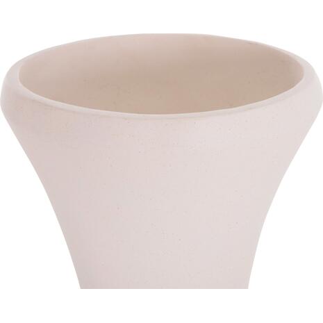 ΔΙΑΚΟΣΜΗΤΙΚΟ ΒΑΖΟ ΔΑΠΕΔΟΥ NEBULA HM4660.02S FIBER CEMENT ΛΕΥΚΟ--ΞΥΛΟ ΤΕΑΚ Φ45x115Υεκ