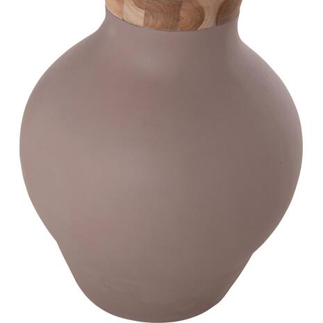 ΔΙΑΚΟΣΜΗΤΙΚΟ ΒΑΖΟ ΔΑΠΕΔΟΥ NEBULA HM4660.05M FIBER CEMENT TAUPE--ΞΥΛΟ ΤΕΑΚ Φ45x148Υεκ