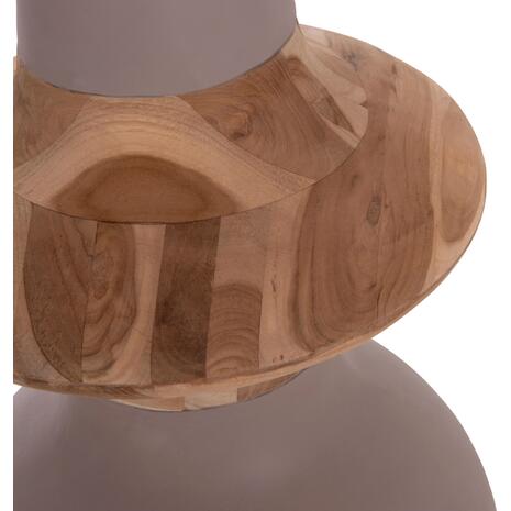 ΔΙΑΚΟΣΜΗΤΙΚΟ ΒΑΖΟ ΔΑΠΕΔΟΥ NEBULA HM4660.05M FIBER CEMENT TAUPE--ΞΥΛΟ ΤΕΑΚ Φ45x148Υεκ