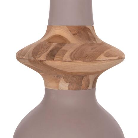 ΔΙΑΚΟΣΜΗΤΙΚΟ ΒΑΖΟ ΔΑΠΕΔΟΥ NEBULA HM4660.05M FIBER CEMENT TAUPE--ΞΥΛΟ ΤΕΑΚ Φ45x148Υεκ