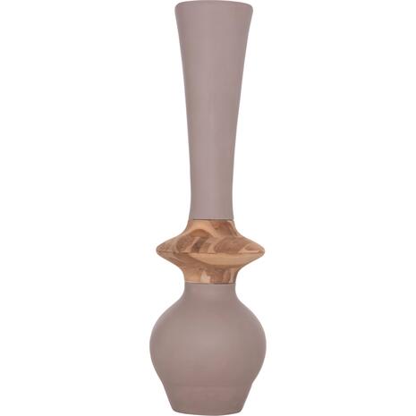 ΔΙΑΚΟΣΜΗΤΙΚΟ ΒΑΖΟ ΔΑΠΕΔΟΥ NEBULA HM4660.05M FIBER CEMENT TAUPE--ΞΥΛΟ ΤΕΑΚ Φ45x148Υεκ