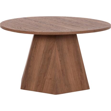 ΤΡΑΠΕΖΙ ΣΑΛΟΝΙΟΥ CARPEN HM18269 MDF ΜΕ ΕΠΕΝΔΥΣΗ PAPERWOOD Φ80x45Υεκ.