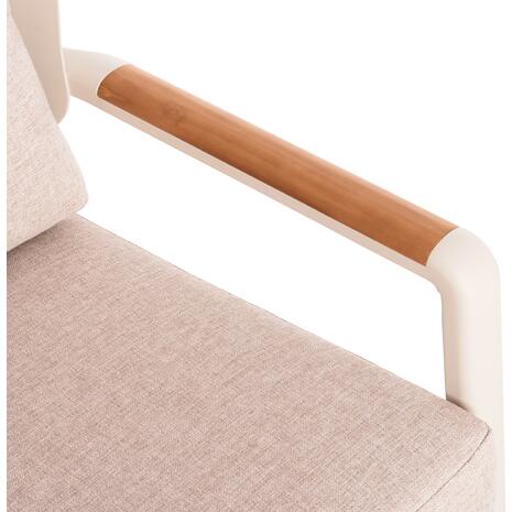 ΣΕΤ ΣΑΛΟΝΙ ΕΞ.ΧΩΡΟΥ 4ΤΜΧ ELARA HM6195.05 ΜΠΕΖ ΑΛΟΥΜΙΝΙΟ & OLEFIN-TEAK ΦΥΣΙΚΟ